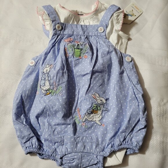 Gymboree Peter Rabbit 6-12 month NWT bodysuit Romper Set NWT. Mixed Z31 - Picture 1 of 2